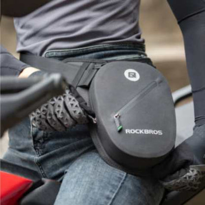 Rockbros Leg Bags Motorcycle Waterproof Belt Waist Bag Multifunctional Drop Leg Waist Bag Motorcycle (99210081001) - Black