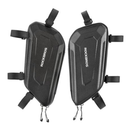 Rockbros Motorcycle Tool Bag Triangle Side Bag Eva Hard Shell 2pcs (30120023001) - Black