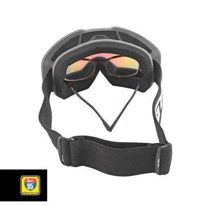 Route95-GUB Rally Pro Goggles (Matte Black Green Lens)