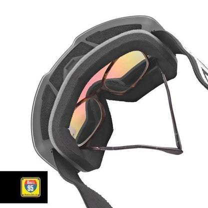 Route95-GUB Rally Pro Goggles (Matte Black Green Lens)