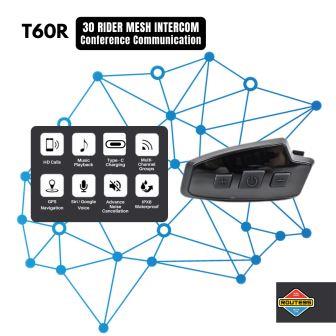 Route95 T60r Mesh Hd Universal Intercom For Helmet - Riders Junction