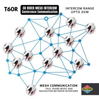 Route95 T60r Mesh Hd Universal Intercom For Helmet - Riders Junction