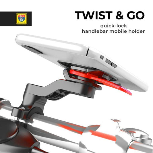 Twist & Go Handle Bar Phone Mount - Route95 - Riders Junction