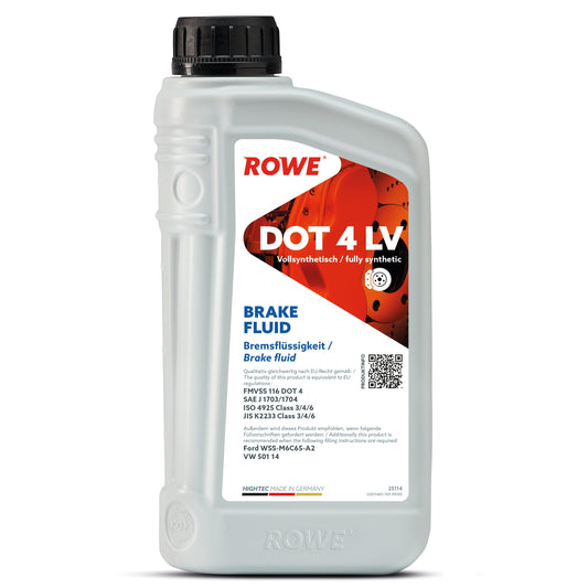 Rowe Engine Oils Hightec Brake Fluid Dot 4 LV-25114-0010-99