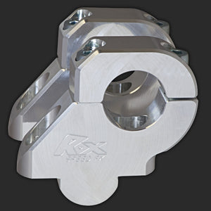 Rox Barback Risers 38mm Rise 25mm Back 28mm Handlebar Machine Finish - 3R-B17R-15M