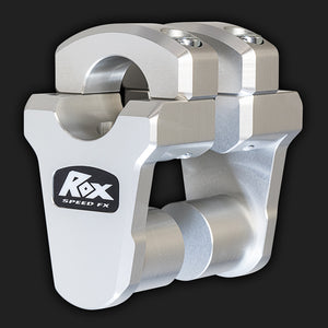 Rox Pivoting Handlebar Risers 51mm Rise 28.5mm Handlebar Anodized Aluminium - 1R-P2PPA