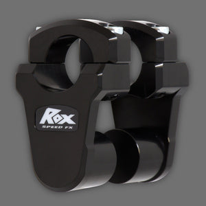 Rox Pivoting Handlebar Risers 51mm Rise Black Anodized - 1R-P13RIN