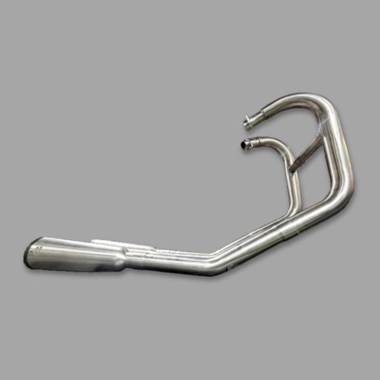 Royal Enfield- 2 x 2 Full System Exhaust with FAT CANS - Interceptor 650 / Continental GT 650 - SS Motocorp