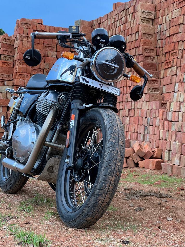 Royal Enfield-2 x 2 Full System Exhaust with SHORT CANS - Interceptor 650 / Continental GT650 - SS Motocorp - Riders Junction