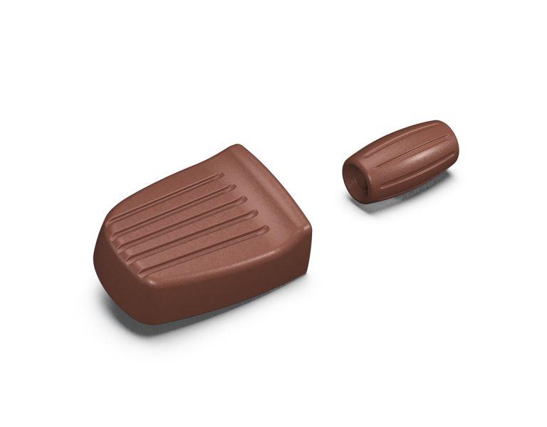 Royal Enfield-Brown Foot Control Rubbers for Goan Classic - KXA00183