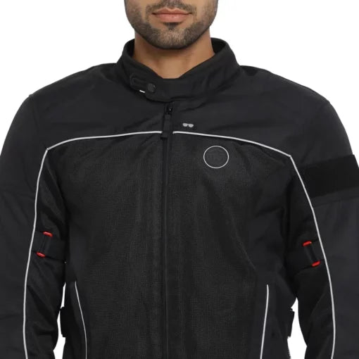 Royal Enfield Explorer V4 Pro Black Riding Jacket