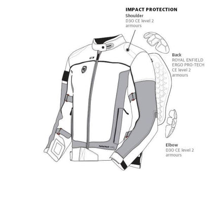 Royal Enfield Explorer V4 Pro Grey Riding Jacket