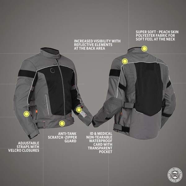 Royal Enfield Explorer V4 Pro Grey Riding Jacket