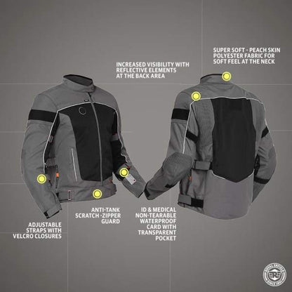 Royal Enfield Explorer V4 Pro Grey Riding Jacket