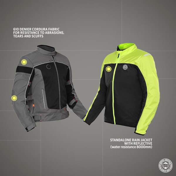 Royal Enfield Explorer V4 Pro Grey Riding Jacket