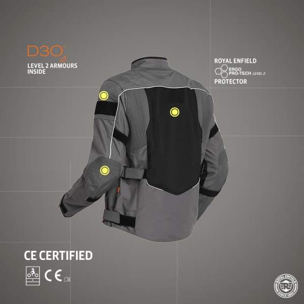 Royal Enfield Explorer V4 Pro Grey Riding Jacket