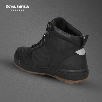Royal Enfield-Nomad Waterproof Mid Ankle Boots (Black)