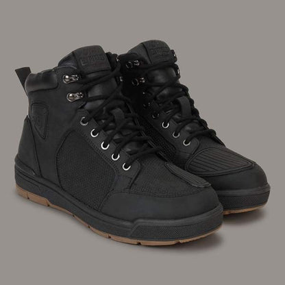 Royal Enfield-Nomad Waterproof Mid Ankle Boots (Black)