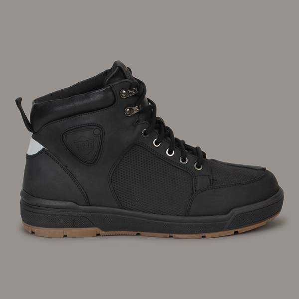 Royal Enfield-Nomad Waterproof Mid Ankle Boots (Black)