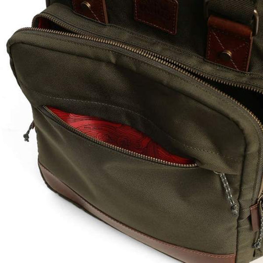 Royal Enfield Raveller Backpack Dark Olive &amp; Brown