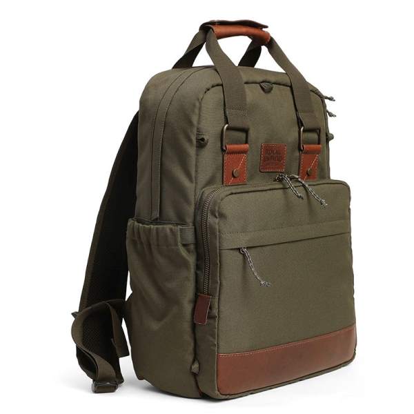 Royal Enfield Raveller Backpack Dark Olive &amp; Brown