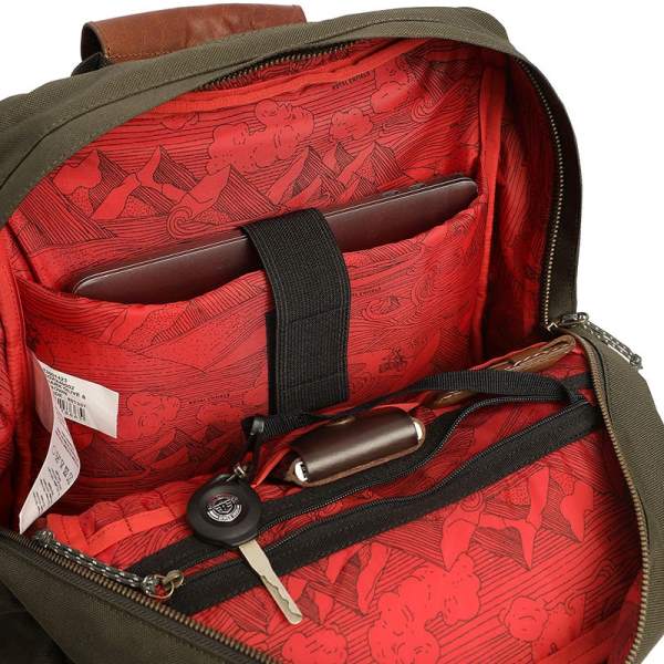 Royal Enfield Raveller Backpack Dark Olive &amp; Brown