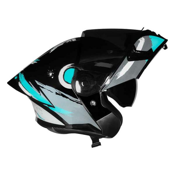 Royal Enfield Stealth Modular Helmet (Brushed Gloss-Teal)