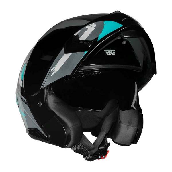 Royal Enfield Stealth Modular Helmet (Brushed Gloss-Teal)
