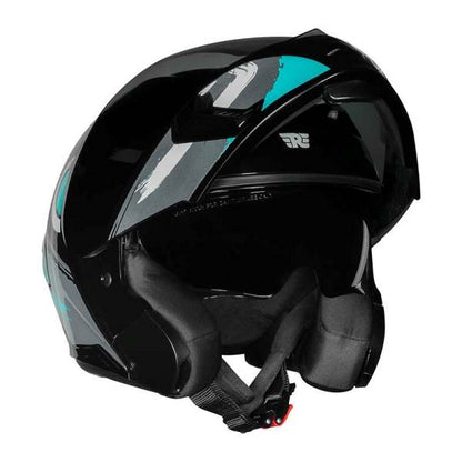 Royal Enfield Stealth Modular Helmet (Brushed Gloss-Teal)