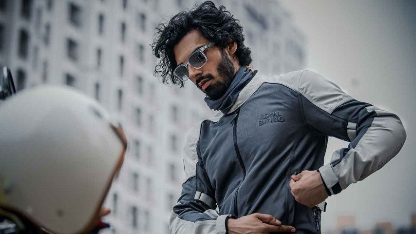 Royal Enfield Streedwind V2 Riding Jacket - GREY - Riders Junction