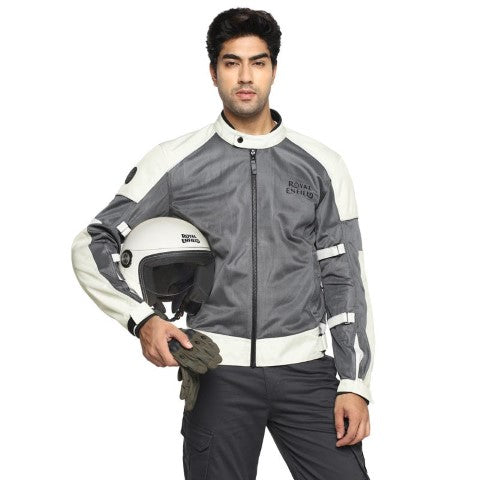 Royal Enfield Streedwind V2 Riding Jacket - GREY - Riders Junction