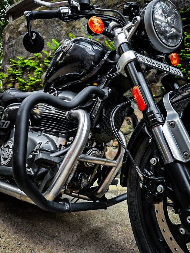 Royal Enfield Super Meteor 650 2 x 2 Full System Exhaust - SS Motocorp - Riders Junction