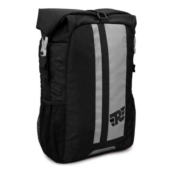 Royal Enfield Thik & Thin Stripes Roll Top Backpack - Grey