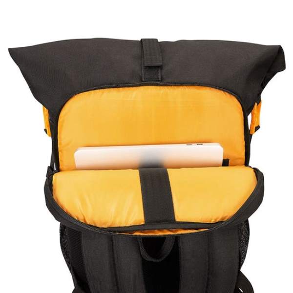 Royal Enfield Thik/Thin Stripes Roll Top Backpack - Yellow