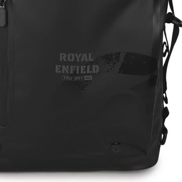 Royal Enfield Tru Dry Waterproof Roll Top Backpack 25L - Black
