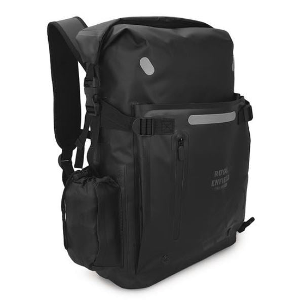 Royal Enfield Tru Dry Waterproof Roll Top Backpack 25L - Black