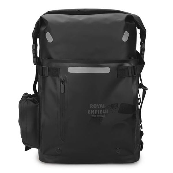 Royal Enfield Tru Dry Waterproof Roll Top Backpack - Black