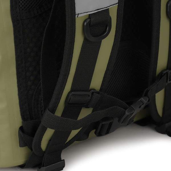 Royal Enfield Tru Dry Waterproof Roll Top Backpack - Green