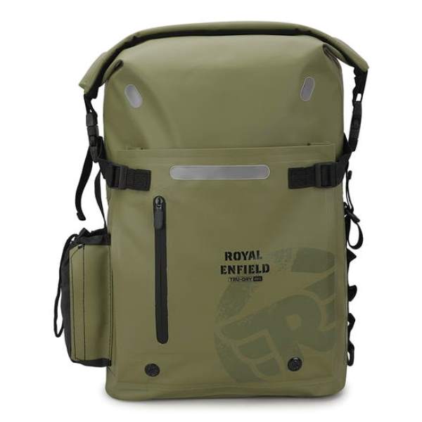 Royal Enfield Tru Dry Waterproof Roll Top Backpack - Green
