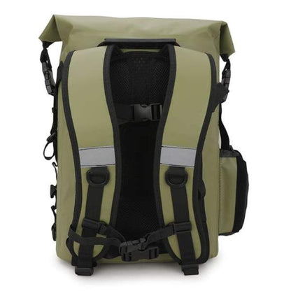 Royal Enfield Tru Dry Waterproof Roll Top Backpack - Green