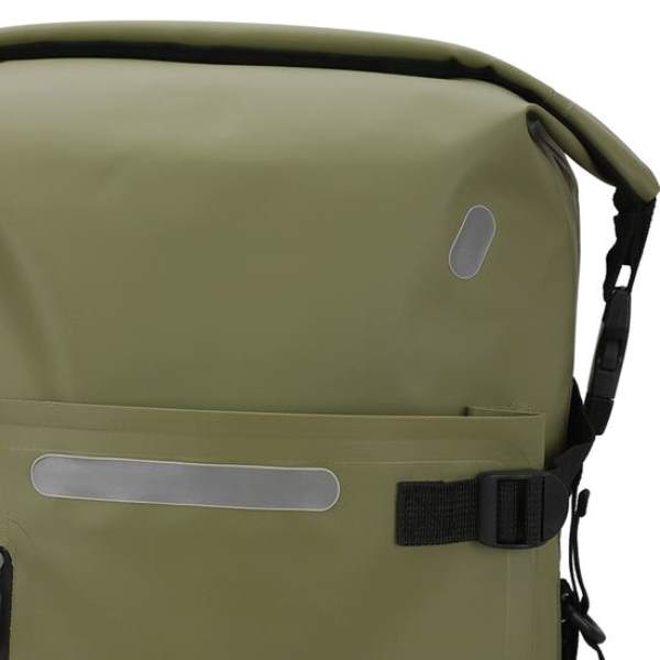 Royal Enfield Tru Dry Waterproof Roll Top Backpack - Green