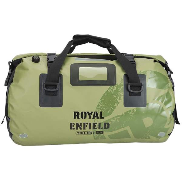 Royal Enfield Tru Dry Waterproof Roll Top Duffel Bag - Green