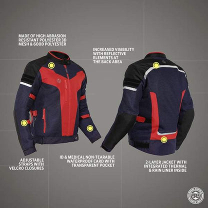 Royal Enfield Windfarer V2 Riding Jacket Blue