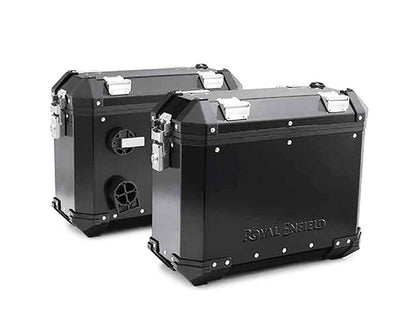 Royal Enfield – Black Adventure Panniers for Scram 440-1990276