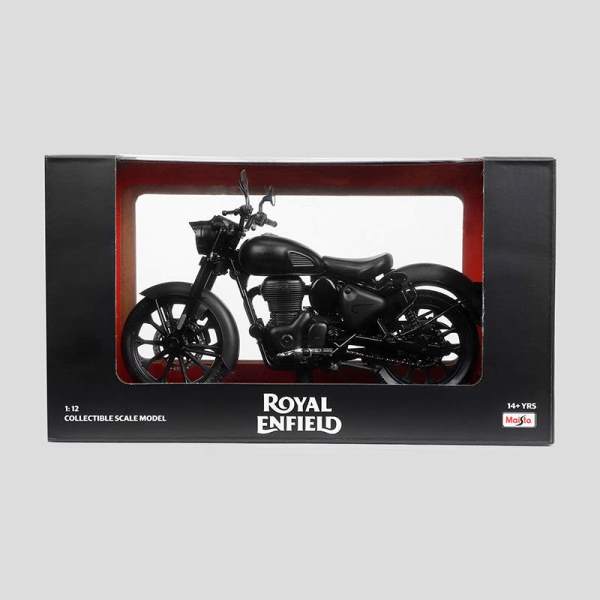 Royal Enfield 1:12 New Classic 350 Scale Model (Stealth Black)