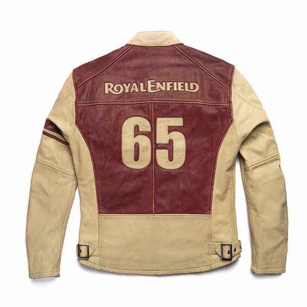 Royal Enfield Airborne Men's Jacket Ecru & Red