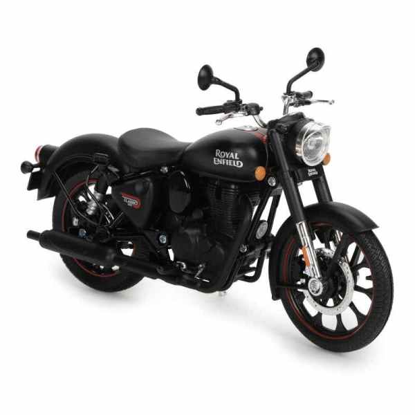 Royal Enfield Classic 350 Matt Scale Model 112 (Dark Stealth Black)