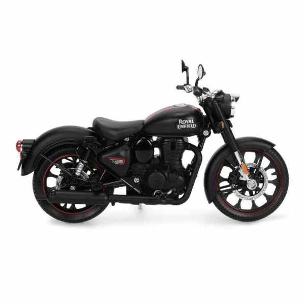 Royal Enfield Classic 350 Matt Scale Model 1:12 (Dark Stealth Black) - discontinued