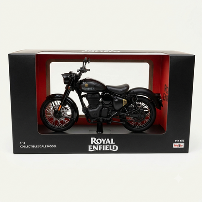 Royal Enfield Classic Collectible Scale Model 112 Eclipse Black (RLCSMO260022)