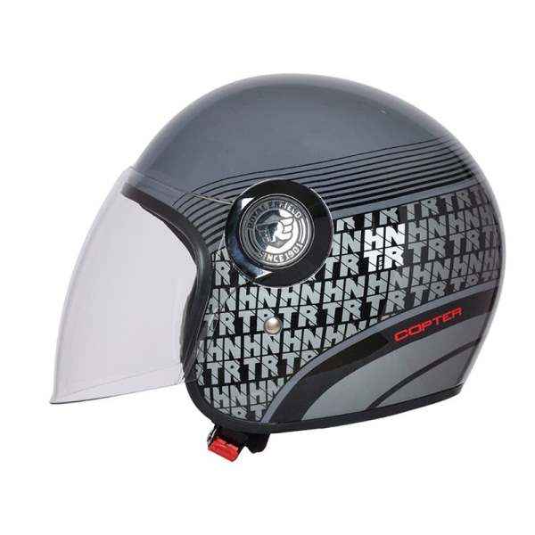 Royal Enfield Copter Neo Hunter Open Face Helmet Grey & Black